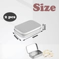 thumbnail image 2 of 2 Piezas Caja de Almacenamiento PequeñA con Tapa Cajas de Hojalata PequeñAs Rectangulares Caja de Metal con Tapa Caja de Hojalata PequeñA para Almacenamiento en el Hogar Plata, 2 of 5