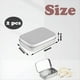 thumbnail image 2 of 2 Piezas Caja de Almacenamiento PequeñA con Tapa Cajas de Hojalata PequeñAs Rectangulares Caja de Metal con Tapa Caja de Hojalata PequeñA para Almacenamiento en el Hogar Plata, 2 of 5