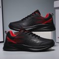 thumbnail image 5 of Men's Lace‑Up Athletic Running Sneakers, Synthetic Upper Casual Sports Shoes with Contoured Midsole for Daily Outdoor Activities, 5 of 8
