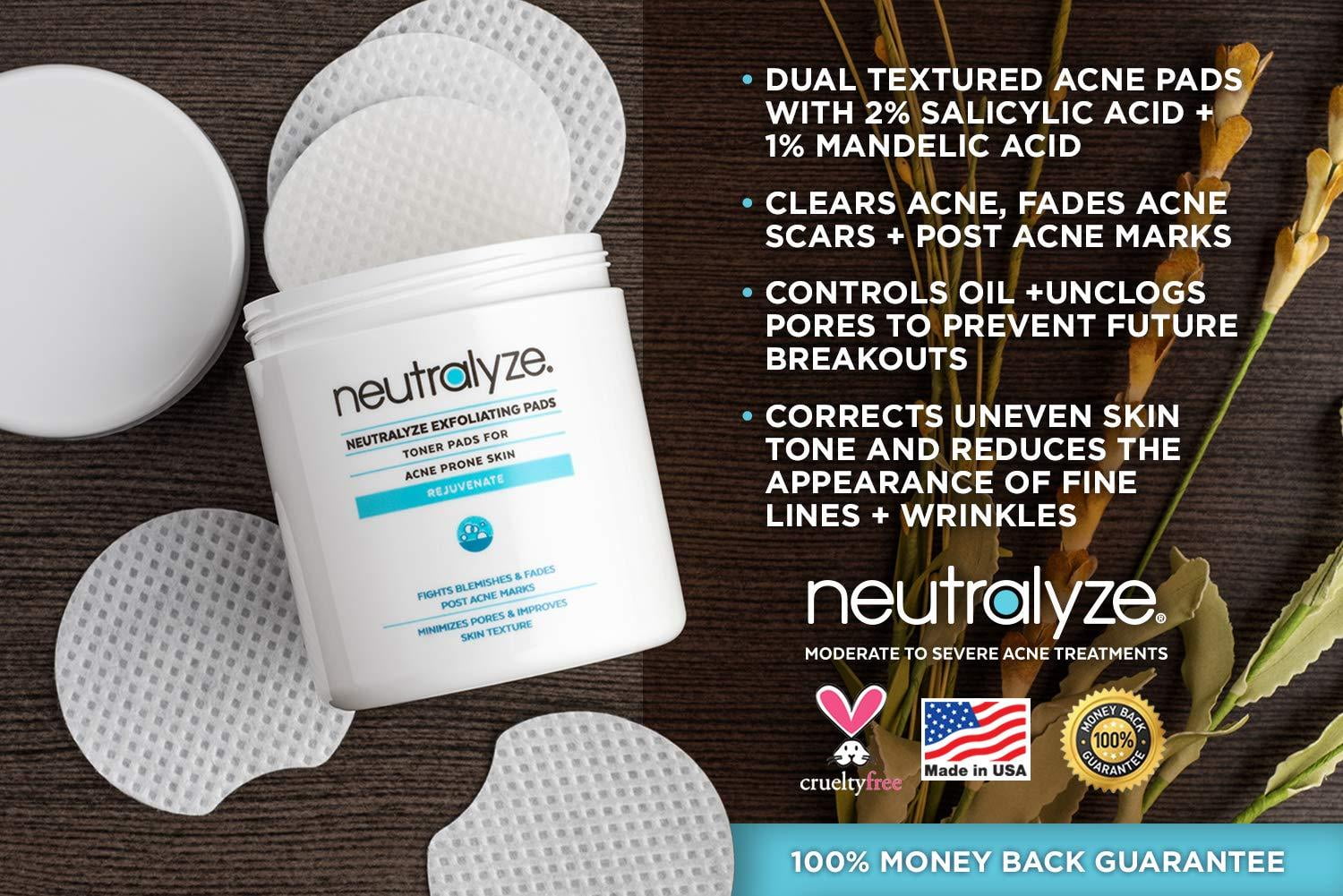 Buy Neutralyze Exfoliating Pads (100 Pads) Maximum Strength Acne