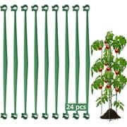 Stake Arms for Tomato Cage,24 Pack Plant Support Garden Stakes Vegetable Trellis Expandable Trellis Connectors for Vertical Climbing Plants Gardening Supplies(11.8")