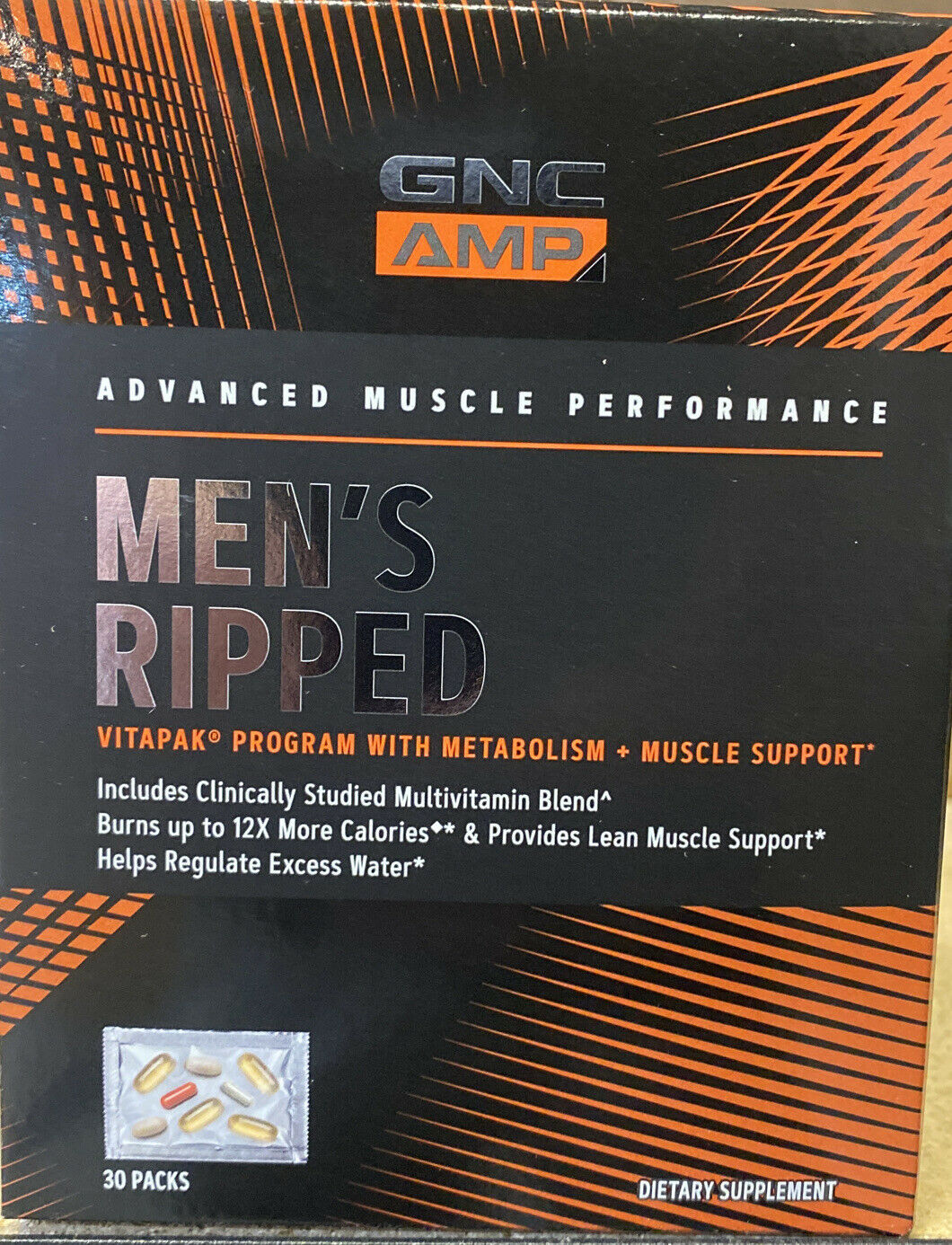 GNC AMP Men's Ripped Vitapak Program 