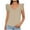 Khaki-02, variant on Mittory Women's Summer Dressy Tank Tops Casual V Neck Ruffle Cap Sleeve Flowy Shirts Cute Sleeveless Blouses