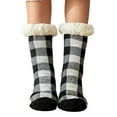 thumbnail image 1 of FOCUSNORM Winter Christmas Female Socks, Ladies Thickened Plaid Stocking Medium Tube Socks, 1 of 3