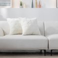 thumbnail image 3 of 2pcs Faux Fur Pillow Covers Luxury Super Soft Plush Fleece Throw Pillowcase, Textured Knitted Cushion Cover Decorative Pillowcases For Sofa Couch Bed, 3 of 4
