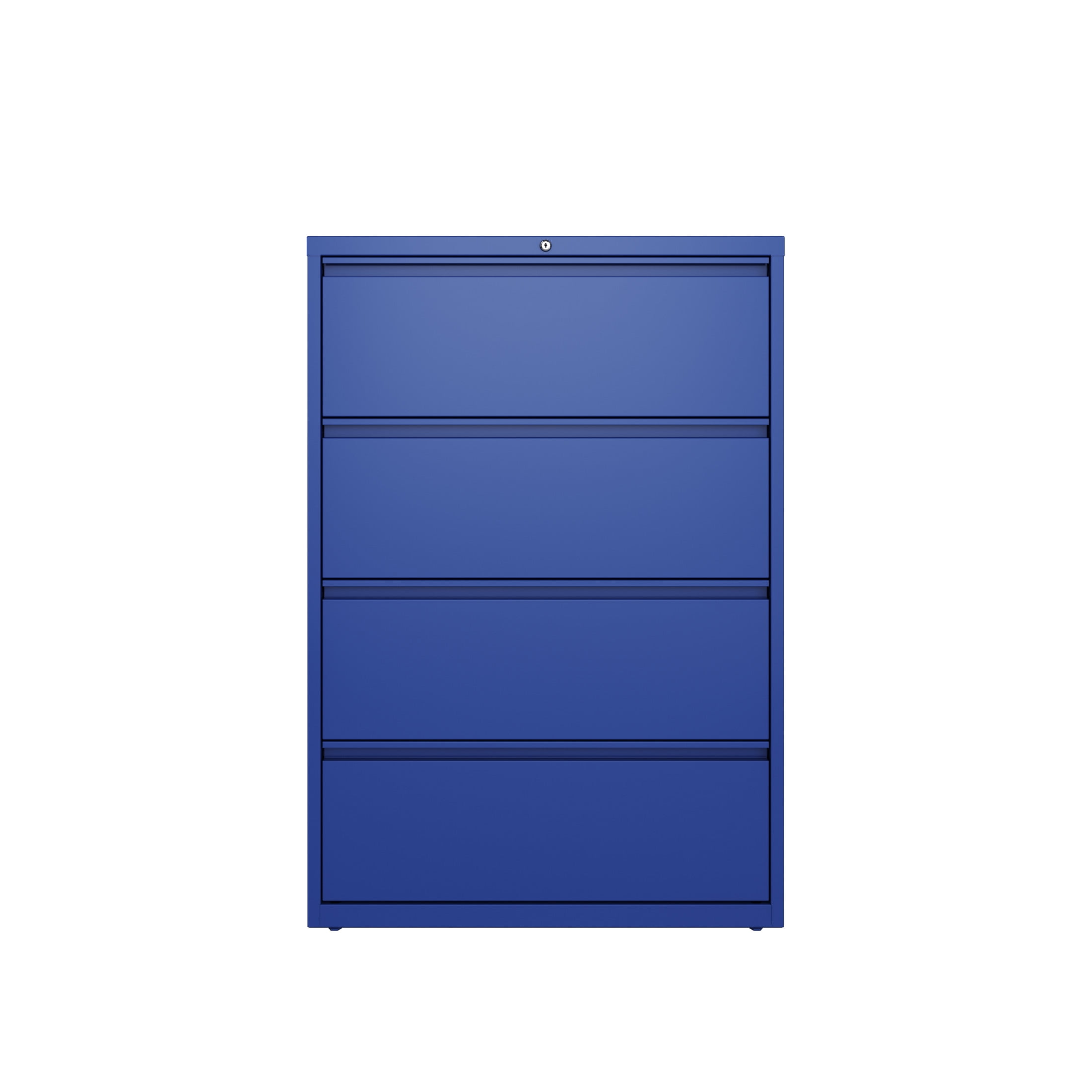 Hirsh 36 Inch Wide 4 Drawer Metal Lateral File Cabinet for Home and Office, Holds Letter, Legal and A4 Hanging Folders, Blue