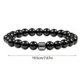 thumbnail image 4 of Natural Stone Bracelet for Men Women Anxiety Craving Reduction Adjustable Wristband Stress Relaxation Positive Energy Outdoor Travel, 4 of 8