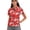 Candy Cane Snowflake Pattern, variant on Whosucclay Flaming Golf Ball Pattern V Neck Golf Shirt for Tennis Outdoor Exercise, Skin Friendly Women Short Sleeve Golf Shirts Collared Polyester V Neck Golf Shirts Size Medium
