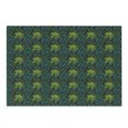 thumbnail image 1 of Tropical Cutting Board, Tropical Leaves in Sketch Style Aralia and Fern Inspired Foliage Spotted Backdrop, Decorative Tempered Glass Cutting and Serving Board, Small Size, Multicolor, by Ambesonne, 1 of 1