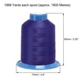 thumbnail image 2 of Unique Bargains 1968 Yards 150D/0.25mm Extra Strong Bonded Polyester Threads (Midnight Blue, 2 Pack), 2 of 4
