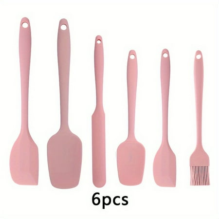 

VECPIO Baking Essentials Set - 5/6Pc Silicone Spatulas In Assorted Sizes Plus Oil Brush - Durable Heat-Resistant Kitchen Tools For Cooking Baking & Serving