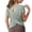 Army Green, variant on Lmnyox Short Sleeve Workout Shirts Womens Breathable Lightweight Crew Neck Open Back Yoga Tops Quick Dry Sport Tee