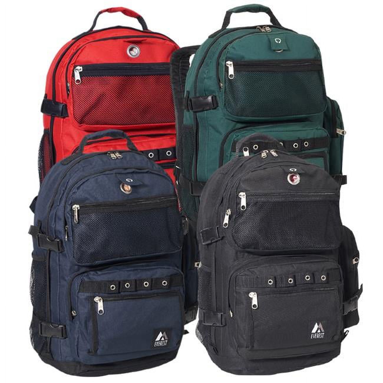 Everest Unisex Oversize Deluxe Backpack Navy Blue Black - image 5 of 5