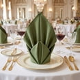 thumbnail image 5 of Unique Bargains 6Pcs Washable Dining Events Cloth Napkins Dark Green 17x17inch, 5 of 6