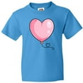 thumbnail image 3 of Inktastic Pink Balloon Heart Youth T-Shirt, 3 of 5