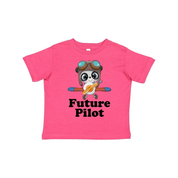 Inktastic Boys Future Pilot Panda Boys Toddler T-Shirt
