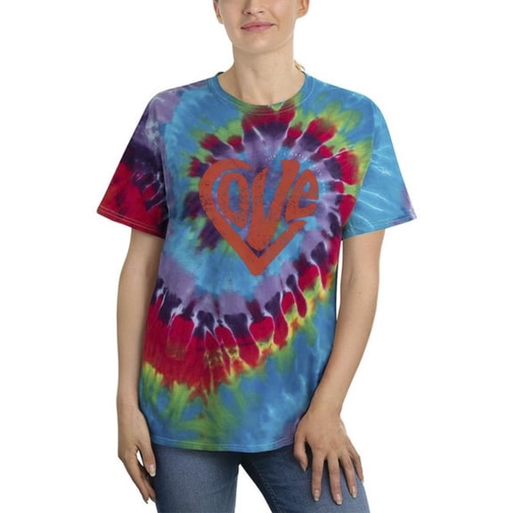 Life Is Better With Love Tie Dye Spiral Women -Image by Shutterstock, Female x-Large