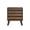 Walnut, variant on Semiocthome Nightstand with 2 Drawers and Unique 3D Fluted Design, Bedside Table for Bedroom, Walnut