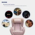 thumbnail image 6 of Nouhaus Heated Classic Massage Chair Full Body and Spot Massaging Recliner with Ottoman, Bluetooth Speaker, in-Chair Charger Pale Rose, 6 of 11