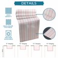 thumbnail image 6 of Pink Line Striped Table Runner 60 Inches, Farmhouse Modern Geometric Stripes Bed Runner Dresser Scarves Tabletop for Indoor Outdoor Parties/Ceremony/Banquet, 13" x 60", 6 of 9