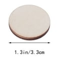 thumbnail image 3 of Spatiy 100pcs DIY Round Wooden Pieces Craft Wood Piece for Crafts Project ( 32mm ), 3 of 6