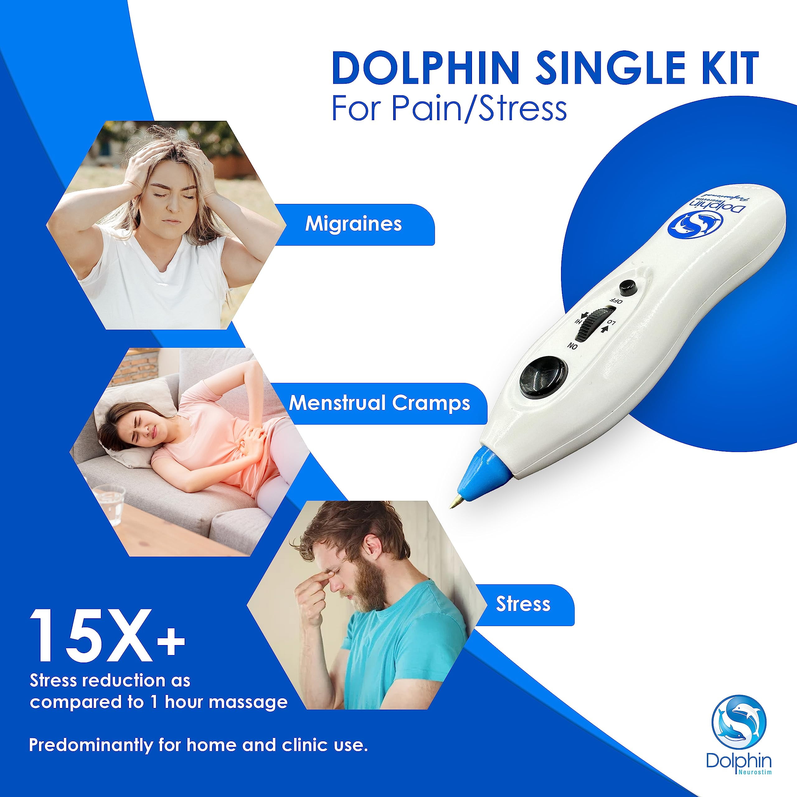 リラクゼーショングッズ Dolphin Microstim & MPS Pain Therapy Amazon.com: Dolphin Neurostim Electronic Acupuncture Pen