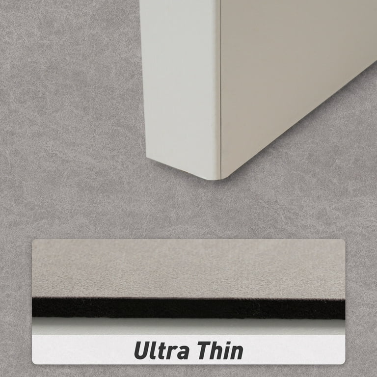 SIXHOME Grey Bathroom Rugs Ultra Thin Rubber Non Slip Bath Mat