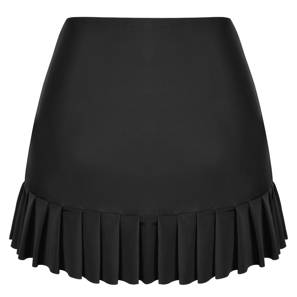 Hilor Women's Swim Skirt High Waisted Tankini Bottom Ruffled Swimwear Skirted Swimsuit Bottom