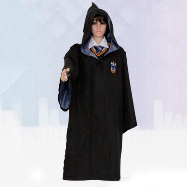 Harry Potter Cosplay Hooded Cloak Cape Costume Adult Kids Halloween Fancy Dress zhangyuxiang LED
