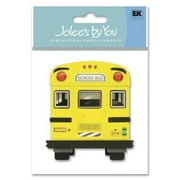 Jolee's Boutique 3-D Non-Adhesive School Bus Embellishment (Set of 4)