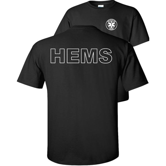 Fair Game HEMS Helicopter Emergency Medical Services T-Shirt Air Ambulance EMS Flying Medevac-Black-S