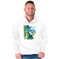 thumbnail image 4 of Popeye Never Quits Asian Inspired Men Big & Tall Graphic Hoodie Brisco Brands 4X, 4 of 5