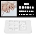 thumbnail image 1 of Short Square Fake Nails,   24 Pcs Easy To Trim Exquisite Artificial Nail Tips Solid Color ABS  For Appointments For Parties, 1 of 8