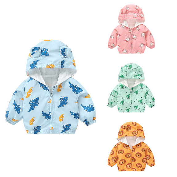 Ahuyic Toddler Kids Long Sleeved Jacket For Fall And Winter, Warm Coat For Kids, Toddler Boys And Girls Print Coat Western Style Top Children Trendy For Fall And Winter