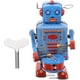thumbnail image 1 of 1pc Clockwork Drumming Robot Toy Tinplate Vintage Wind Up Toy Childhood Memory Toy Antique, 1 of 6