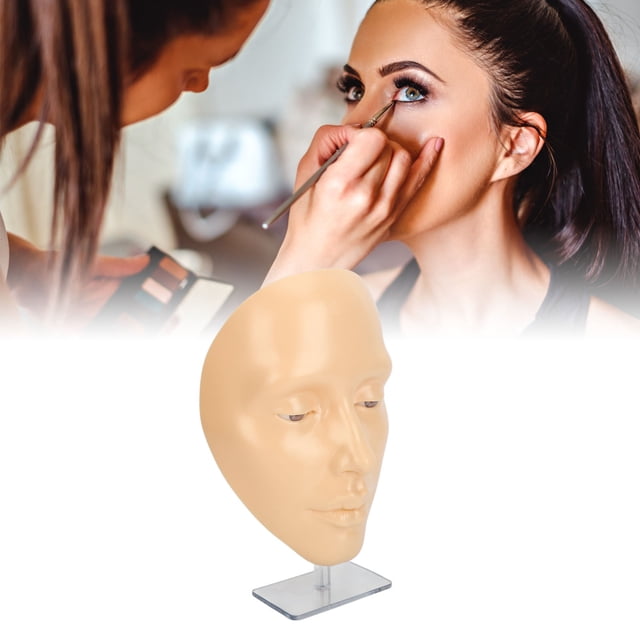 Makeup Practice Panel with3D Effect, Easy to Clean, Full Face Makeup Practice for Beginners