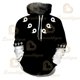 thumbnail image 1 of Kids Naruto Hoodie Kakashi Print Hatake Sasuke 3D Hooded Pullover Cosplay Harajuku Casual Tracksuit Cool Autumn Hoody TopsXXL Adult (80-90kg) Gao Jinjia LED, 1 of 2