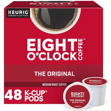 Eight O Clock, The Original, 48 K-Cup Pods, Medium Roast Coffee