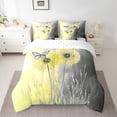 thumbnail image 3 of Manfei Rustic Farmhouse 7-Piece Bedding Comforter Set, Yellow Flower Dandelion King Bedding Sets, Butterfly Animal Reversible Bed Sheets, Luxury Bedroom Decor, 3 of 8