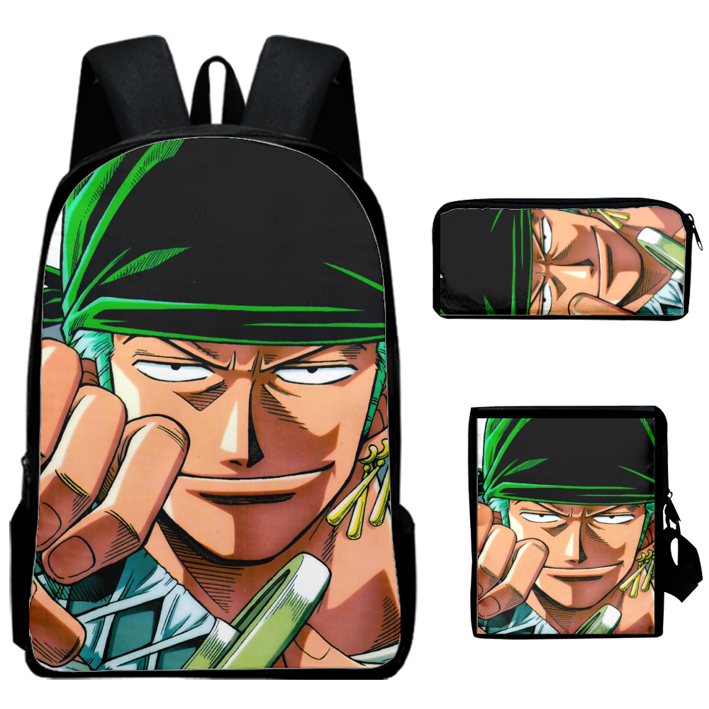 Anime ONE PIECE Backpacks Luffy Cartoon Laptop Backpacks Teenager Schoolbag Travel Bags Pencil