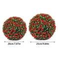 thumbnail image 6 of Artificial Boxwood Topiary Ball UV Resistant Weather-proof Hanging Faux Flower Greenery Sphere Outdoor Garden Porch Patio Fake Boxwood Plants Ball, 6 of 8