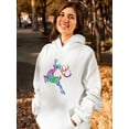 thumbnail image 2 of Celtic Deer Stag Hoodie Women -SPIdeals Designs, Female Medium, 2 of 4