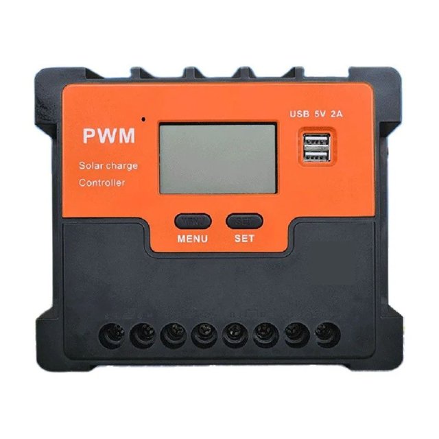10A/20A/30A/40A/50A/60A PWM Solar Charge Controller 12V/24V Battery Equalizer Charger Solar Controll Regulator ,Safe to Use
