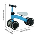 thumbnail image 2 of Bicicleta de equilibrio para bebé, sin pedales, juguetes para montar, asiento ergonómico para el primer regalo de cumpleaños, 2 of 7