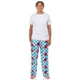 thumbnail image 3 of Peanuts Pajama Pants Adult Fit Snoopy and Woodstock Doghouse Checker Print Sleep Lounge Bottoms, 3 of 6