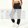 thumbnail image 3 of DailyTrove Women's Drawstring Elastic Waist Ankle Cuff Side Pocket Casual Jogger Sweatpants, 3 of 7