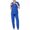Blue, variant on Scrub Sets for Woman Plus Size Nurse Uniforms Petite V Neck Scrub Tops and Pants Scrub Joggers Medical Uniforms with Pockets Dark Purple L