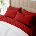 thumbnail image 3 of 1000-Thread-Count 100% Egyptian Cotton 6 PC Sheet Set |California King, Burgundy| 12" Deep Pockets, 3 of 8