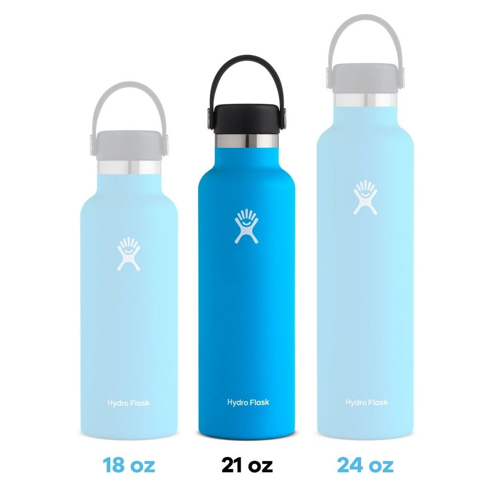 Hydro Flask 24 oz Water Bottle with Sport Cap Light Blue 810497025833