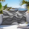 thumbnail image 3 of Black Grey Ombre Throw Pillow Covers 20x20 Inch Set of 2, Abstract Grey Wave Texture Gradient Waterproof Outdoor Pillow Covers, Decorative Cushion Pillowcases for Couch, Sofa, Bed, Garden, Patio, 3 of 9